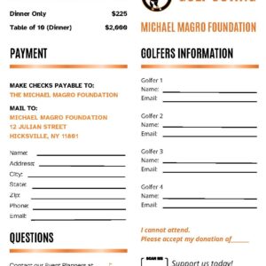 Golf Outing 2026 - REGISTRATION PAYMENT PAGE