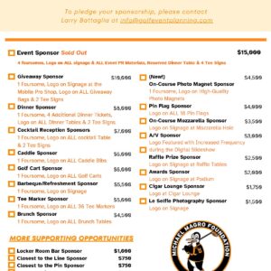 Golf Outing 2026 - SPONSORSHIP