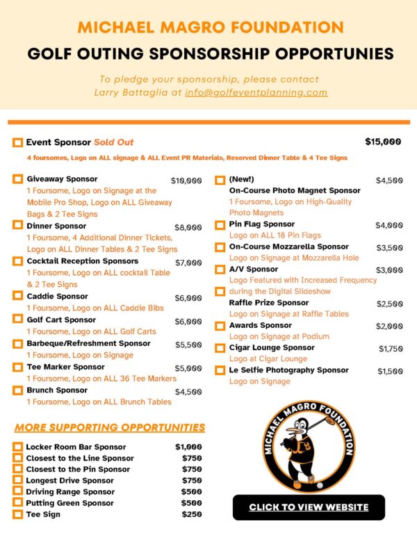 Golf Outing 2026 - SPONSORSHIP